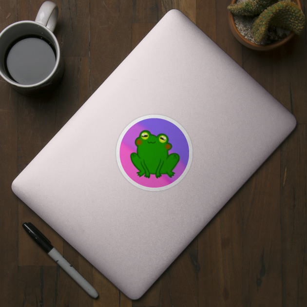 LGBTQ+ Bisexual Frog Design by SquishyBeeArt